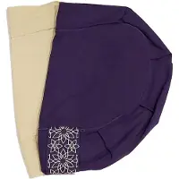 Samarali Biologisch Katoenen Halve Maan Meditatiekussenhoezen - Purper - 38 x 25 x 14 cm - Geschikt voor Zafu Meditatiekussen - Yoga Kussen - Duurzaam - Zen Accessoire