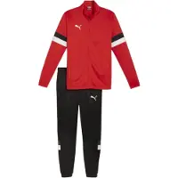 Puma Trainingspak 'Team Rise' oranjerood / zwart / wit