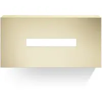 DECOR WALTHER Tissuebox Corner 25 cm vrijstaand of aan de muur Matt Goud (24 Karaat)
