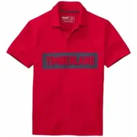 Timberland Polo Men SS Pink Brook Logo Pique Barbados Cherry-S