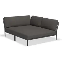 Houe Loungeset Module Level Cozy Corner Right Frame Dark Grey Cushion Dark Grey
