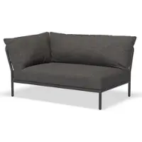Houe Loungeset Module Level 2 Corner Left Frame Dark Grey Cushion Dark grey
