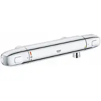 GROHE Grohtherm 1000 New douchekraan thermostatisch zonder omstel zonder koppelingen EcoJoy en volumegreep met ecobutton chroom