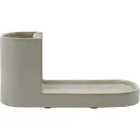 Meraki Datura Borstel- en zeephouder Shellish grey