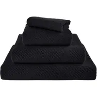 Abyss & Habidecor Washandje Twill Black (17 x 22 cm)
