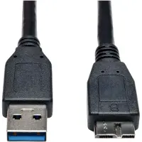 Eaton U326-003-BK USB-kabel 0,91 m USB 3.2 Gen 1 (3.1 Gen 1) USB A Micro-USB B Zwart