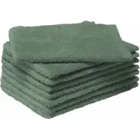 MOODIT Washandje Troy 16 x 21 cm Emerald Green (Set van 8)