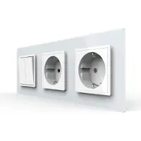 Livolo | Wit | 2+SR+SR | Aan/Uit | Wipschakelaar met dubbele