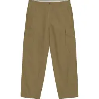 KnowledgeCotton Apparel Broek Men Fig Loose Cargo Poplin Burned Olive-XL