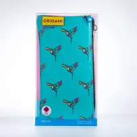 Mustard - Etui met origami opdruk