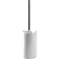 DECOR WALTHER WC Borstel Porzellan DW 6100 Wit Chrome