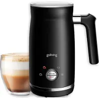 Goliving Melkopschuimer Elektrisch - 4-in-1 – Melkschuimer - Antikleeflaag - Voor Opschuimen en Verwarmen – 350ml - Zwart