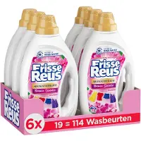 Frisse Reus Gel Orchidee Wasmiddel – Vloeibaar – Gekleurde Was – Bloemen Geur – Grootverpakking – 6x19 Wasbeurten