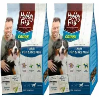 Hobby First 2x Hondenvoer Adult Maxi Vis & Rijst 12 kg
