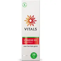 Vitals 2x Vitamine D3 Druppels 20 ml
