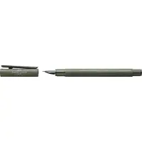 Faber-Castell Vulpen Neo Slim Aluminium Olijfgroen M (Groen)