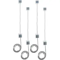 Sigel afscheiding voor whiteboards 1600 mm zwart (4 stuks)