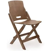 Barebones Ridgetop Wood Folding Chair Stoel Bruin