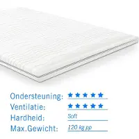 Droommatras Gel foam topdekmatras topper 140x220 dikte 6 cm
