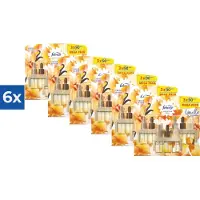 Ambi Pur Electric Navulling 3volution  Vanille Magnolia 3 x 20 ml - Voordeelverpakking 6 stuks
