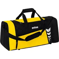 Erima Six Wings Sporttas L Geel - Zwart