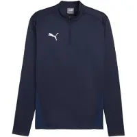 Puma teamGOAL Trainingstrui 1/4-Zip Donkerblauw Wit