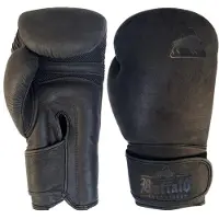 Buffalo Leather bokshandschoenen zwart 12oz