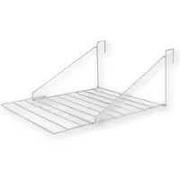 BRASQ Droogrek Hangend Wit - 5 meter - Wasdroger voor Deur en Balkon - Wasrek inklapbaar - Wanddroogrek - Ophangbaar droogrek- 53x71x27 cm