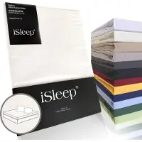 ISleep Katoen-Satijnen Kussenslopen (2 Stuks) - 60x70 cm - Wit