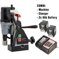 Kippers Rijssen EBM.36/P-18V 9Ah Draadloze magneet kernboormachine | 36 mm | Set | 2x 9,0Ah Accu | Lader - EBM.36/P-18V 9Ah