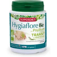 SuperDiet Hygiaflore Psyllium | 100 capsules