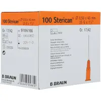 Braun Sterican Naald 25G 1 1/2 Oranje 0,5 x 40 mm | 100 stuks