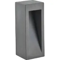 VIOKEF Sokkellamp buiten Style, alu / grijs / zink, Beton, Modern, Sokkellamp