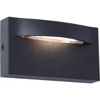 VIOKEF Wandlamp buiten Vita, alu / grijs / zink, Aluminium, Modern, Wandlamp buiten