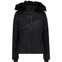 CMP Zip Hood Dames Wintersportjas Nero 38