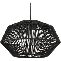 Light & Living Hanglamp Ø40x24 cm DEYA mat zwart