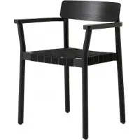 &tradition Betty TK9 Armstoel Black - Black Linen