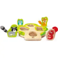 Hape Houten Vormenpuzzel Who's In The Tree 5-delig