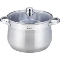 Klausberg 7166 - soeppan met deksel - 16L - 30 cm - RVS - inductie - alle warmtebronnen