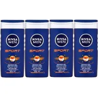 Nivea Men Sport 3in1 Douchegel - Gezicht, lichaam en haar - 4x 250ml