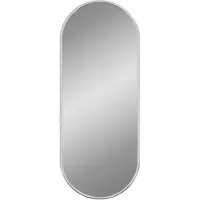 vidaXL Wandspiegel 50x20 cm ovaal zilverkleurig