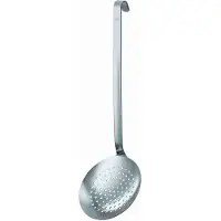 Rösle schuimspaan vlak grof 10 cm rvs