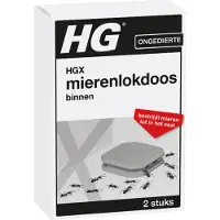 Hg HGX Mierenlokdoos Binnen - 2 Stuks