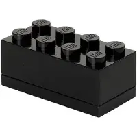 LEGO Opbergbox Mini Brick 8 Zwart