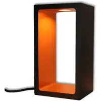 Artdelight Design tafellamp Corridor zwart met roodkoper