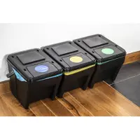 Patrol ECO sorter afvalscheidingsset set van 4 stuks van 25 liter