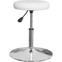 The Living Store : Eetkamerstoelen, 6 stuks, wit, kunstleer