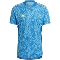 Adidas Mannen, Voetbalshirt, Heren Condivo 22 keeperstrui korte mouw blauw HB1623 (L) (L), Blauw, L