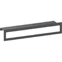 Brauer Handdoekrek met planchet gunmetal geborsteld PVD