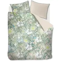 Kardol Dekbedovertrek Lloyd Park Green Satijn-200 x 200 / 220 cm | 2-Persoons